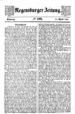 Regensburger Zeitung Sonntag 17. April 1853