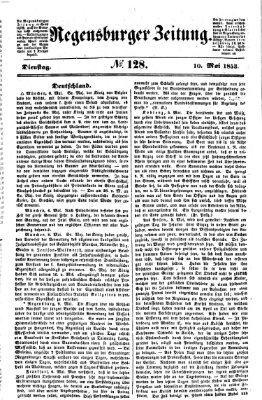 Regensburger Zeitung Dienstag 10. Mai 1853