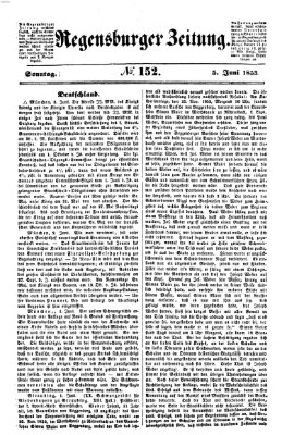 Regensburger Zeitung Sonntag 5. Juni 1853