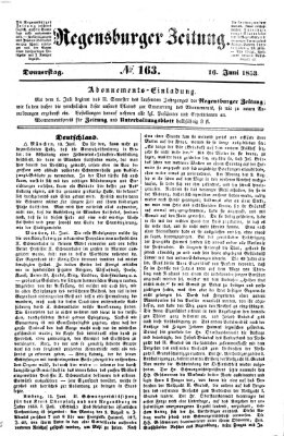 Regensburger Zeitung Donnerstag 16. Juni 1853