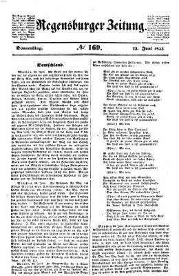 Regensburger Zeitung Donnerstag 23. Juni 1853