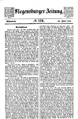 Regensburger Zeitung Mittwoch 29. Juni 1853