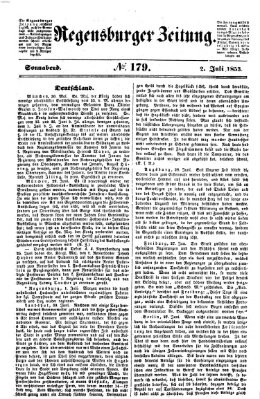 Regensburger Zeitung Samstag 2. Juli 1853