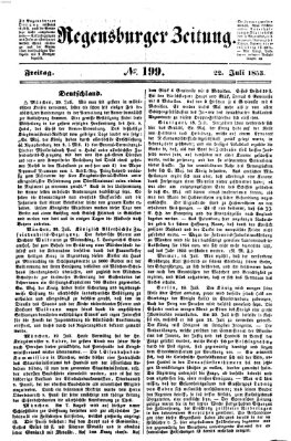 Regensburger Zeitung Freitag 22. Juli 1853