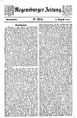 Regensburger Zeitung Samstag 6. August 1853