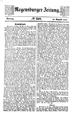 Regensburger Zeitung Montag 29. August 1853