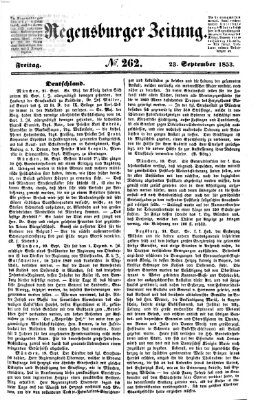 Regensburger Zeitung Freitag 23. September 1853