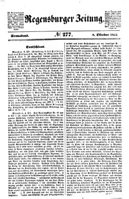 Regensburger Zeitung Samstag 8. Oktober 1853