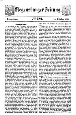 Regensburger Zeitung Donnerstag 13. Oktober 1853