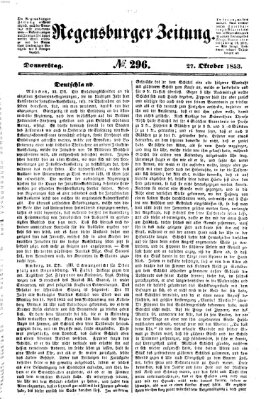 Regensburger Zeitung Donnerstag 27. Oktober 1853