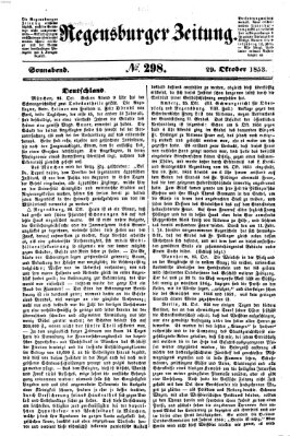 Regensburger Zeitung Samstag 29. Oktober 1853