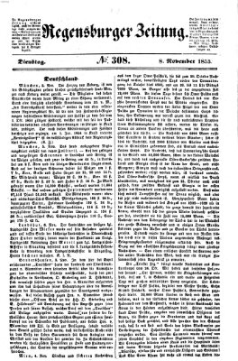 Regensburger Zeitung Dienstag 8. November 1853