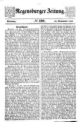 Regensburger Zeitung Sonntag 20. November 1853