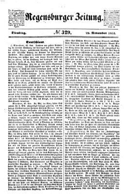 Regensburger Zeitung Dienstag 29. November 1853