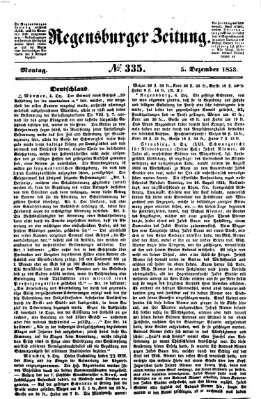 Regensburger Zeitung Montag 5. Dezember 1853