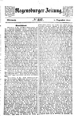 Regensburger Zeitung Mittwoch 7. Dezember 1853