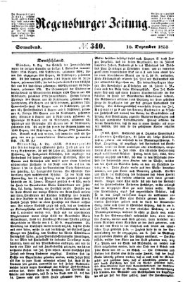 Regensburger Zeitung Samstag 10. Dezember 1853