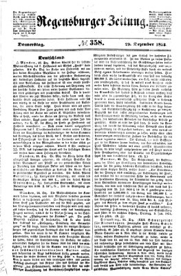 Regensburger Zeitung Donnerstag 29. Dezember 1853