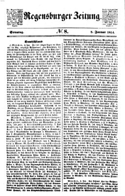 Regensburger Zeitung Sonntag 8. Januar 1854