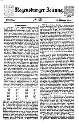 Regensburger Zeitung Sonntag 15. Januar 1854