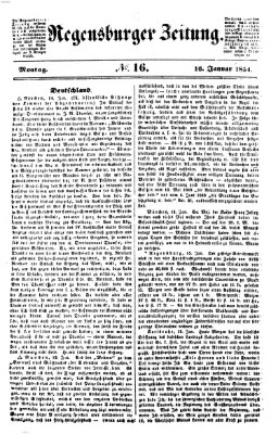 Regensburger Zeitung Montag 16. Januar 1854