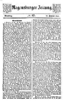 Regensburger Zeitung Dienstag 17. Januar 1854