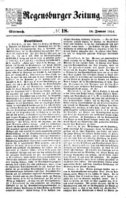 Regensburger Zeitung Mittwoch 18. Januar 1854