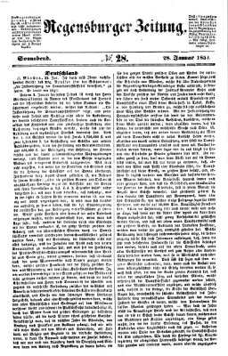 Regensburger Zeitung Samstag 28. Januar 1854