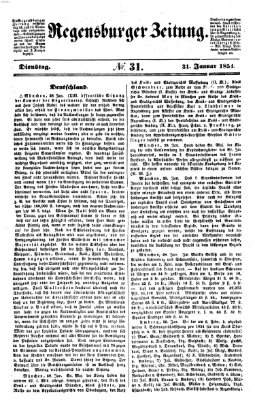 Regensburger Zeitung Dienstag 31. Januar 1854