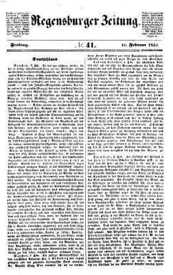 Regensburger Zeitung Freitag 10. Februar 1854