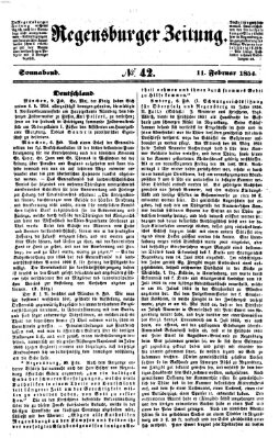 Regensburger Zeitung Samstag 11. Februar 1854