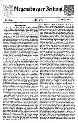 Regensburger Zeitung Freitag 17. März 1854