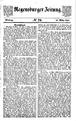 Regensburger Zeitung Montag 20. März 1854