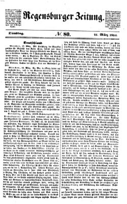 Regensburger Zeitung Dienstag 21. März 1854