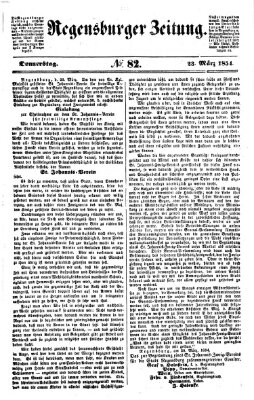 Regensburger Zeitung Donnerstag 23. März 1854