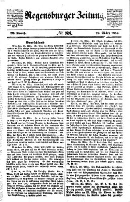 Regensburger Zeitung Mittwoch 29. März 1854