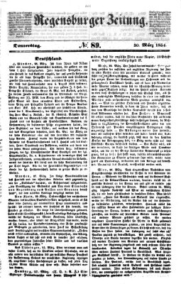 Regensburger Zeitung Donnerstag 30. März 1854