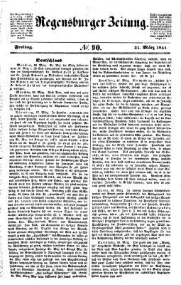 Regensburger Zeitung Freitag 31. März 1854