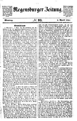 Regensburger Zeitung Montag 3. April 1854