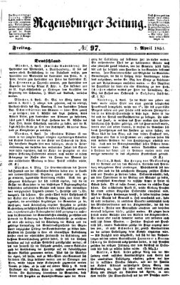 Regensburger Zeitung Freitag 7. April 1854