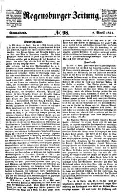 Regensburger Zeitung Samstag 8. April 1854