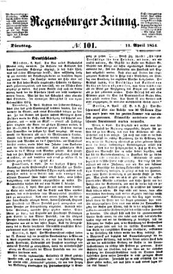 Regensburger Zeitung Dienstag 11. April 1854