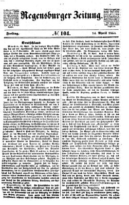 Regensburger Zeitung Freitag 14. April 1854