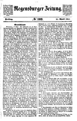 Regensburger Zeitung Freitag 21. April 1854