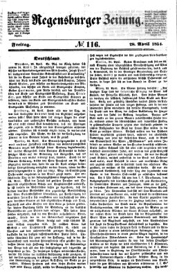 Regensburger Zeitung Freitag 28. April 1854