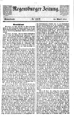 Regensburger Zeitung Samstag 29. April 1854