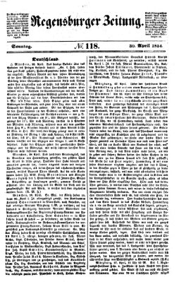 Regensburger Zeitung Sonntag 30. April 1854