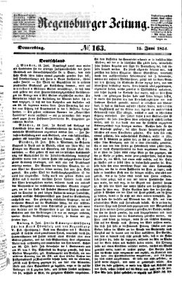 Regensburger Zeitung Donnerstag 15. Juni 1854