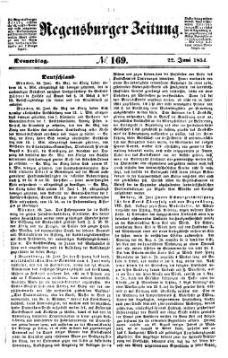 Regensburger Zeitung Donnerstag 22. Juni 1854