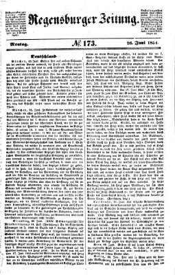 Regensburger Zeitung Montag 26. Juni 1854